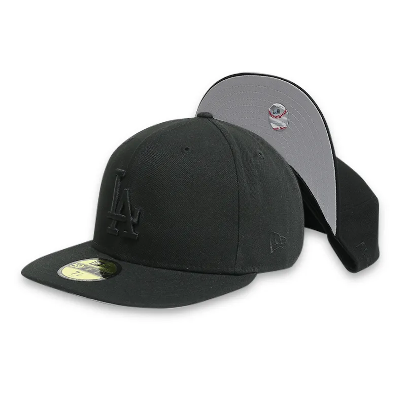 [11591150] New Era Los Angeles Dodgers Blackout Basic 59FIFTY Fitted Hats