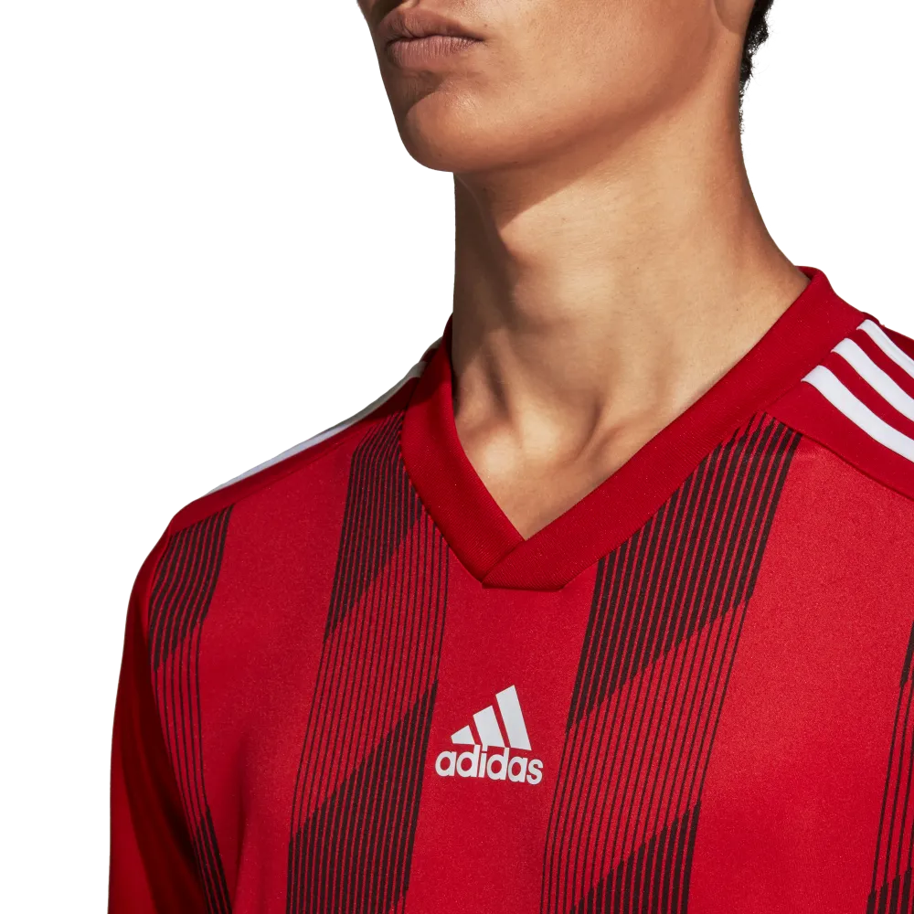 Adidas Adult Striped 19 Jersey (Red/White)