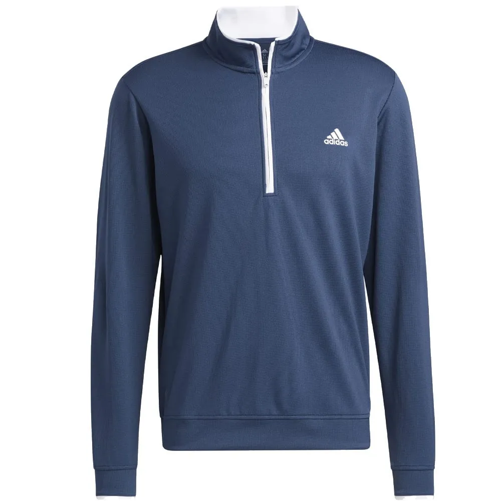 adidas Lightweight 1/4 Zip Pullover - Crew Navy/White