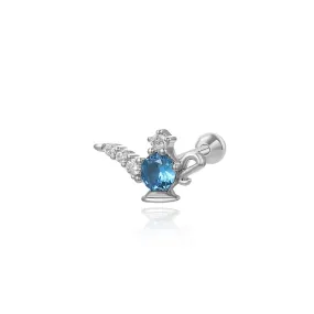 Aladdin Magic Lamp Screw Back Stud Earring