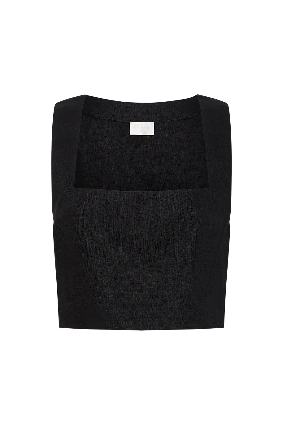 ALICE CROP TOP - BLACK