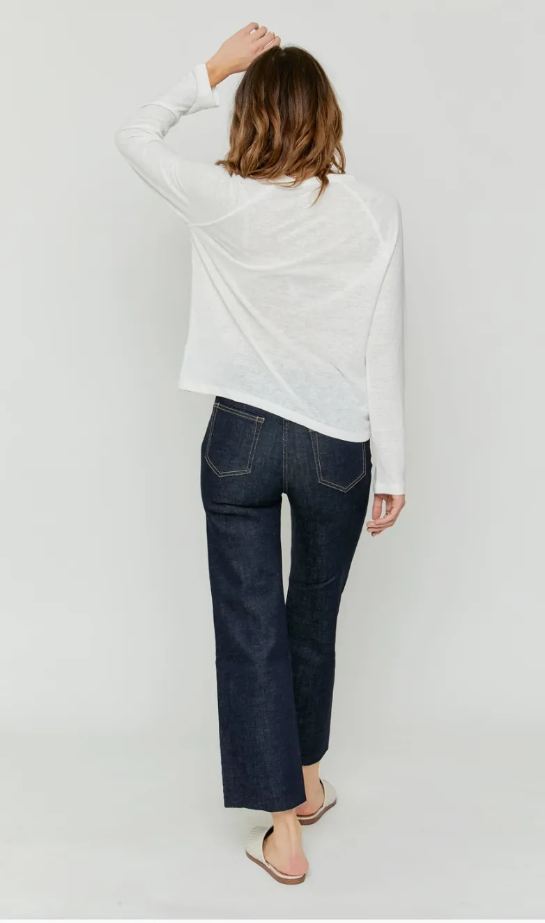 Annie Wide Leg Crop Denim Pant