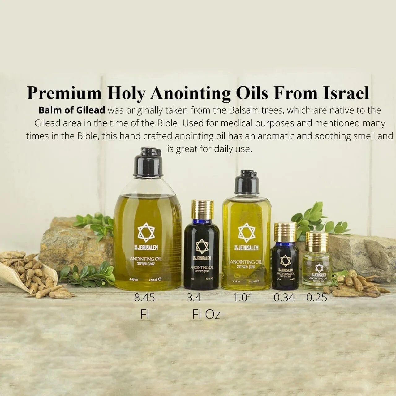 Anointing Oil Balm of Gilead Fragrance Handmade with Natural Ingredients 100 ml - 3.4 Fl Oz.