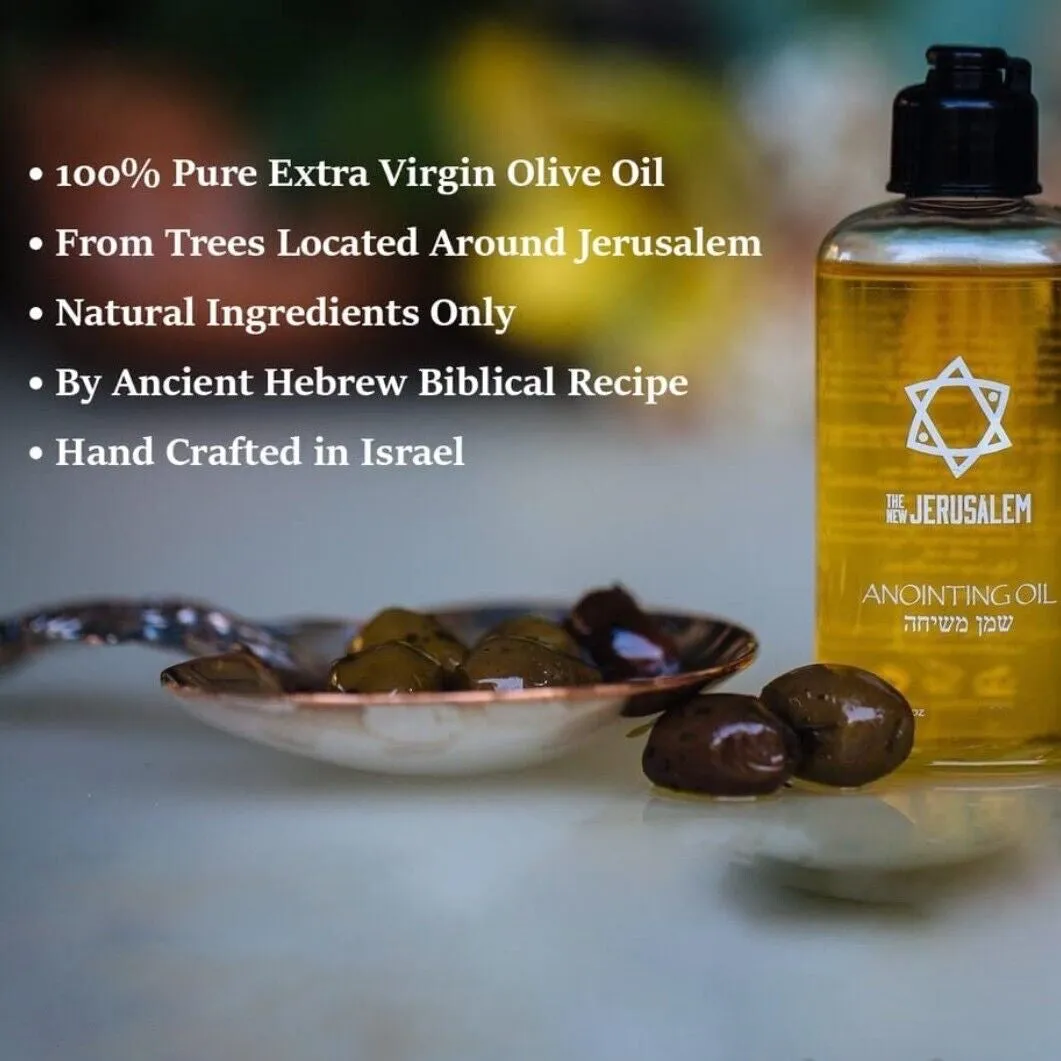 Anointing Oil from Israel, Spiritual Oils Bottles from Jerusalem Blessed, Handmade with Natural Ingredients