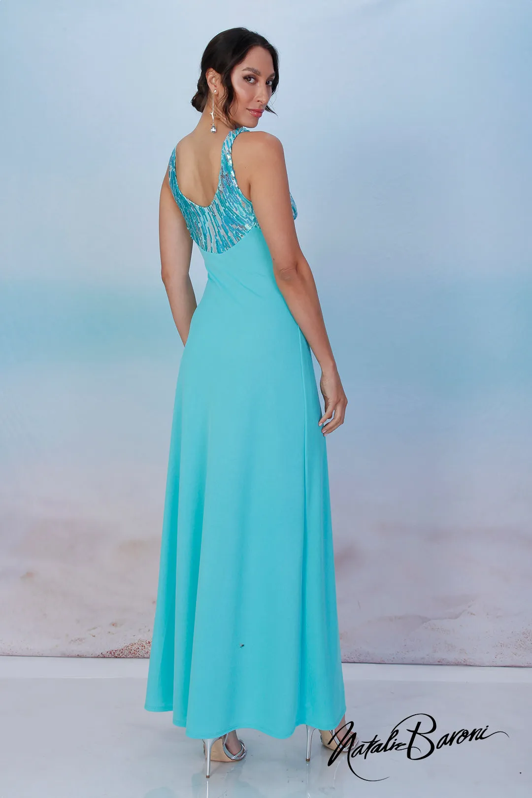 Aquamarine Long Dress - La Scala