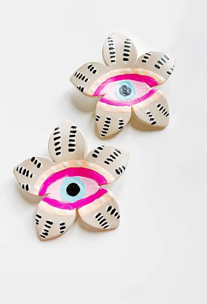 Athens Blossom Studs-Neon