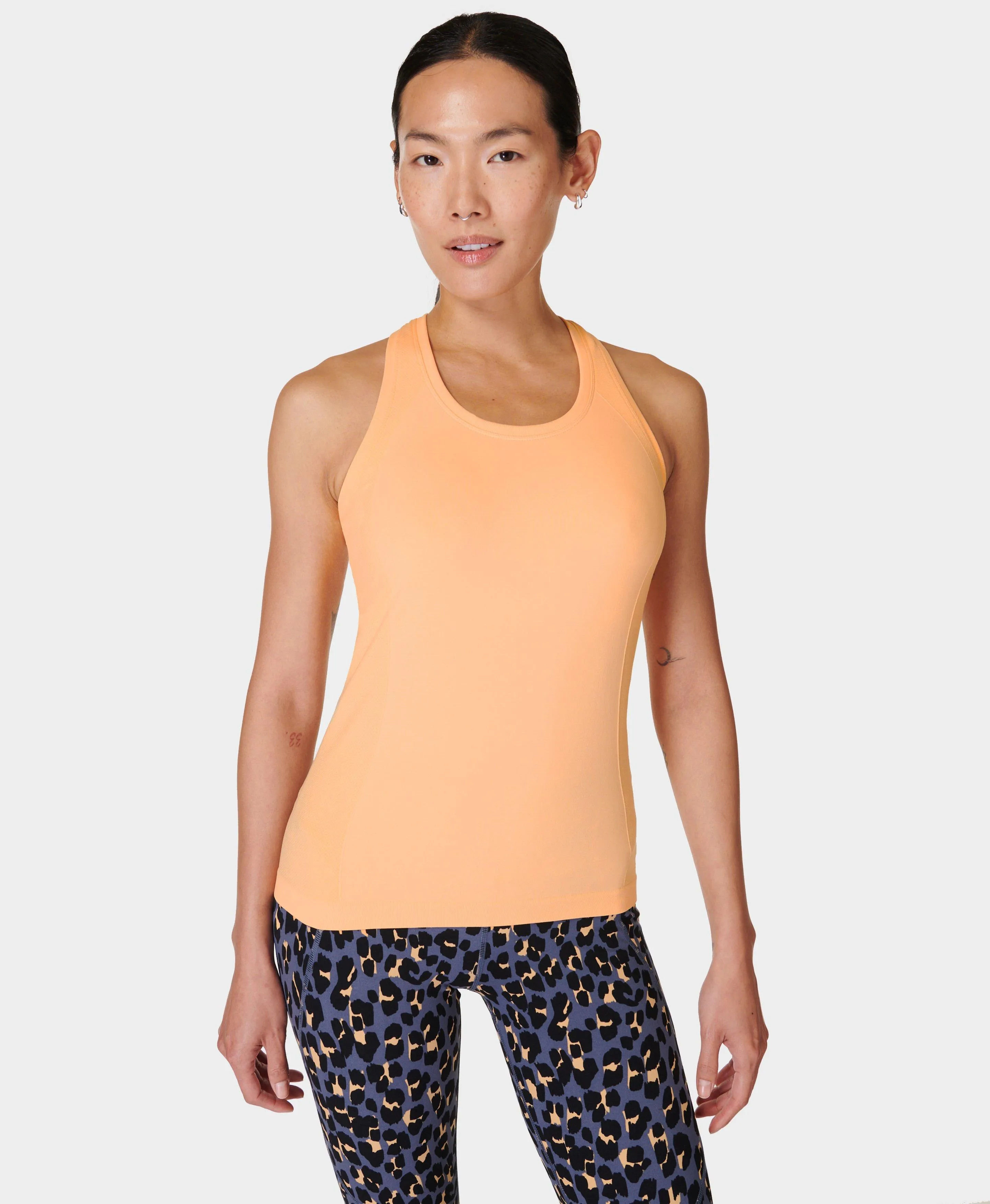 Athlete Seamless Workout Tank Sb6545 Sunny-Orange