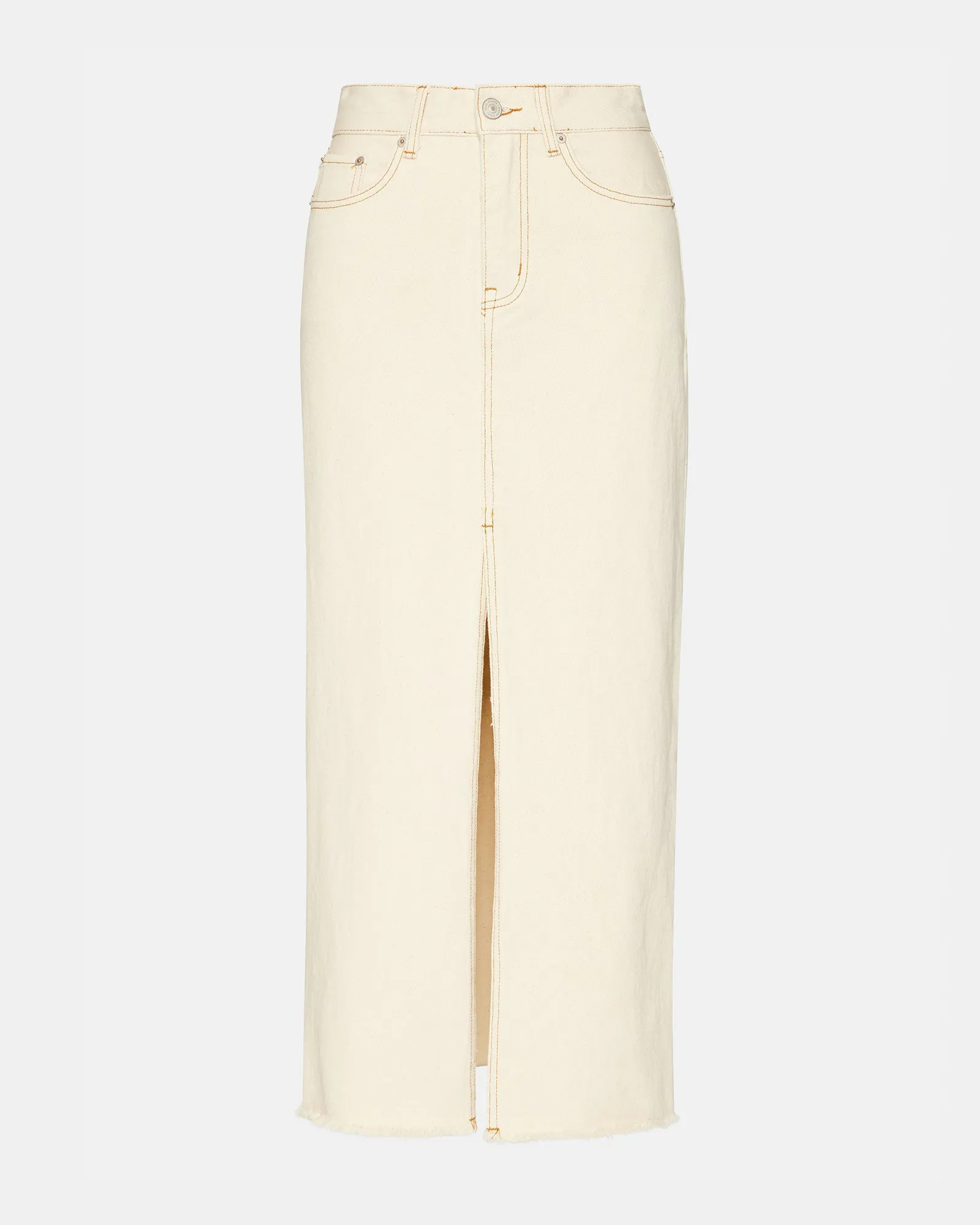 AVANI DENIM SKIRT IVORY