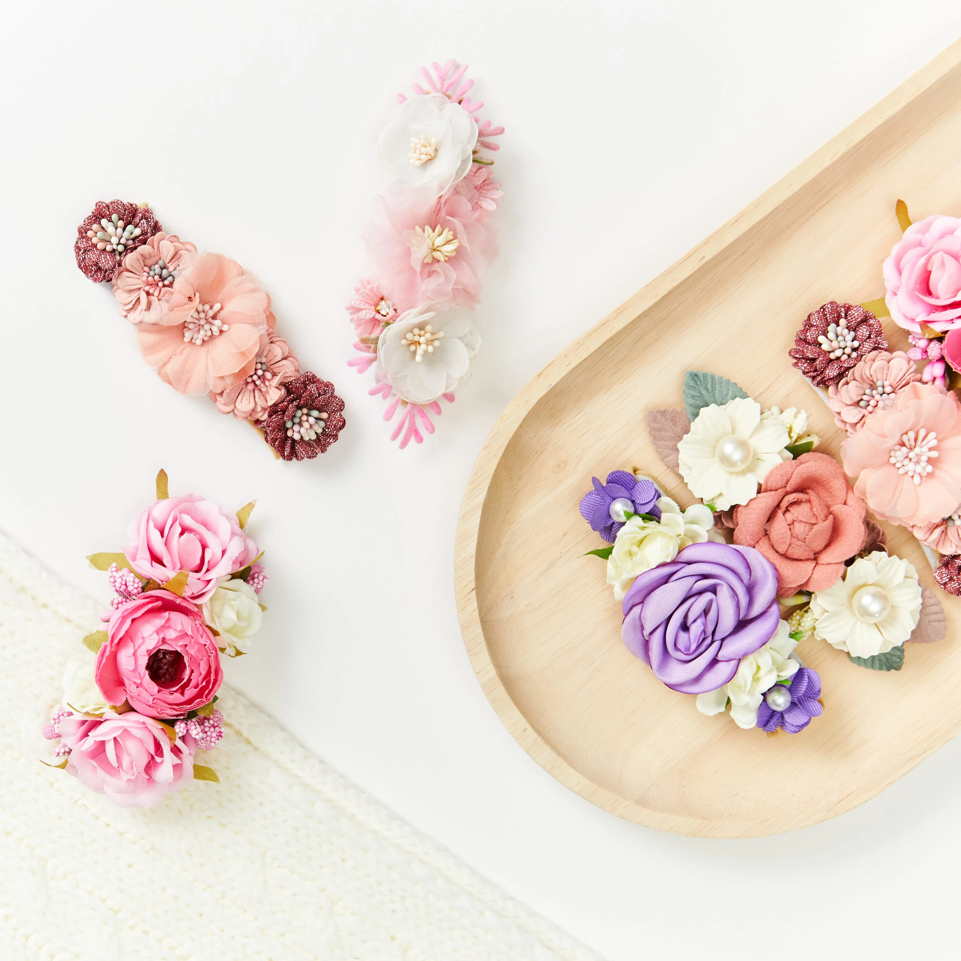 Baby Girl Flower Crown Headpiece #4