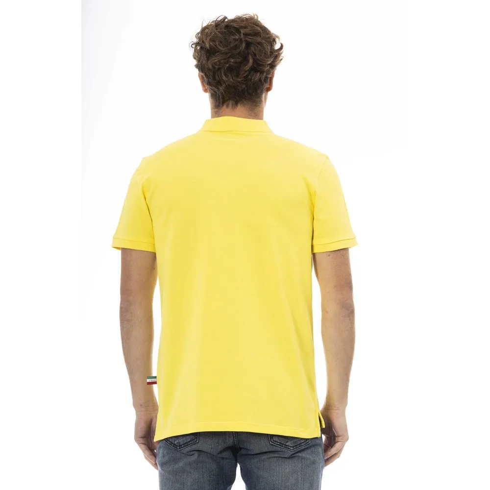 Baldinini Trend Yellow Cotton Men Men's Polo