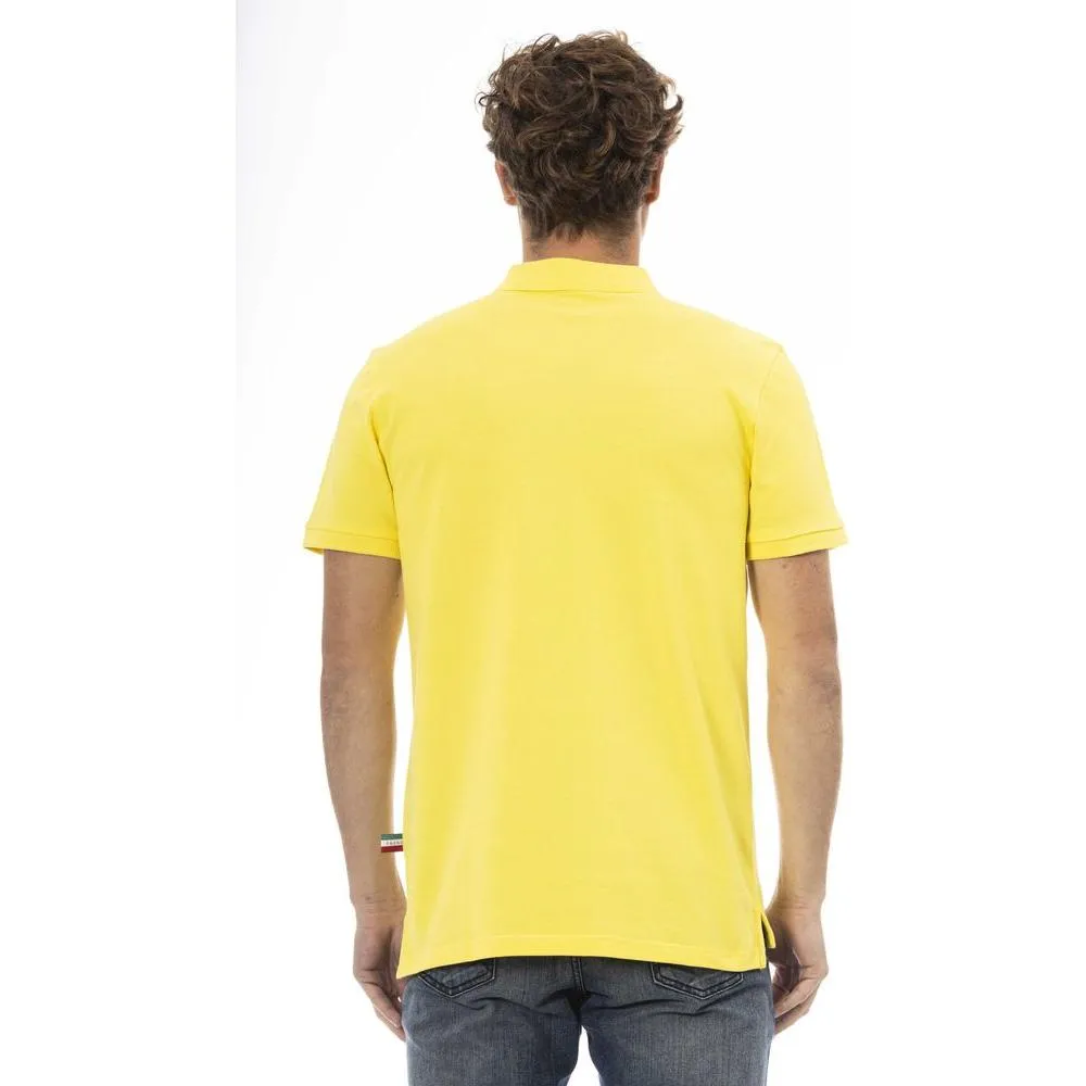 Baldinini Trend Yellow Cotton Men Polo