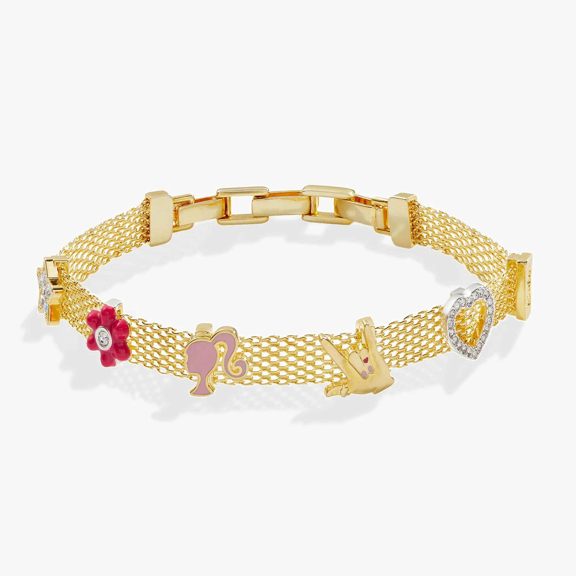 Barbie Multicharm Mesh Chain Bracelet