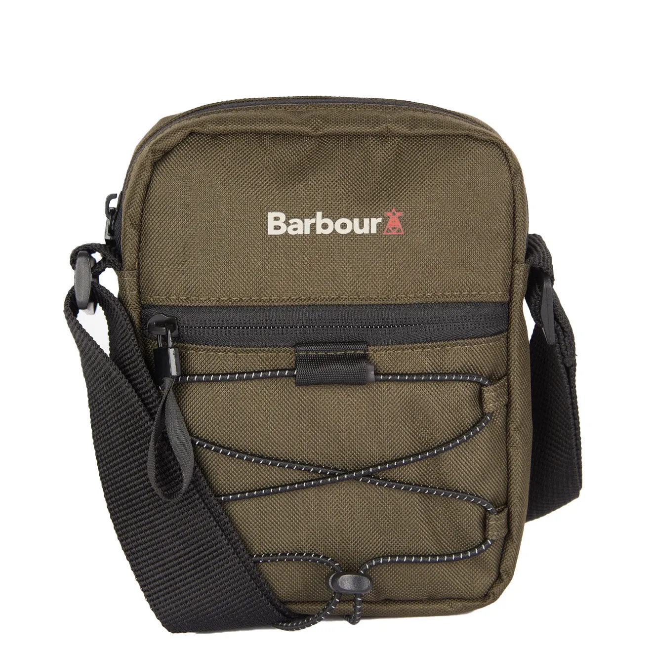 Barbour Arwin Canvas Crossbody Bag Olive / Black