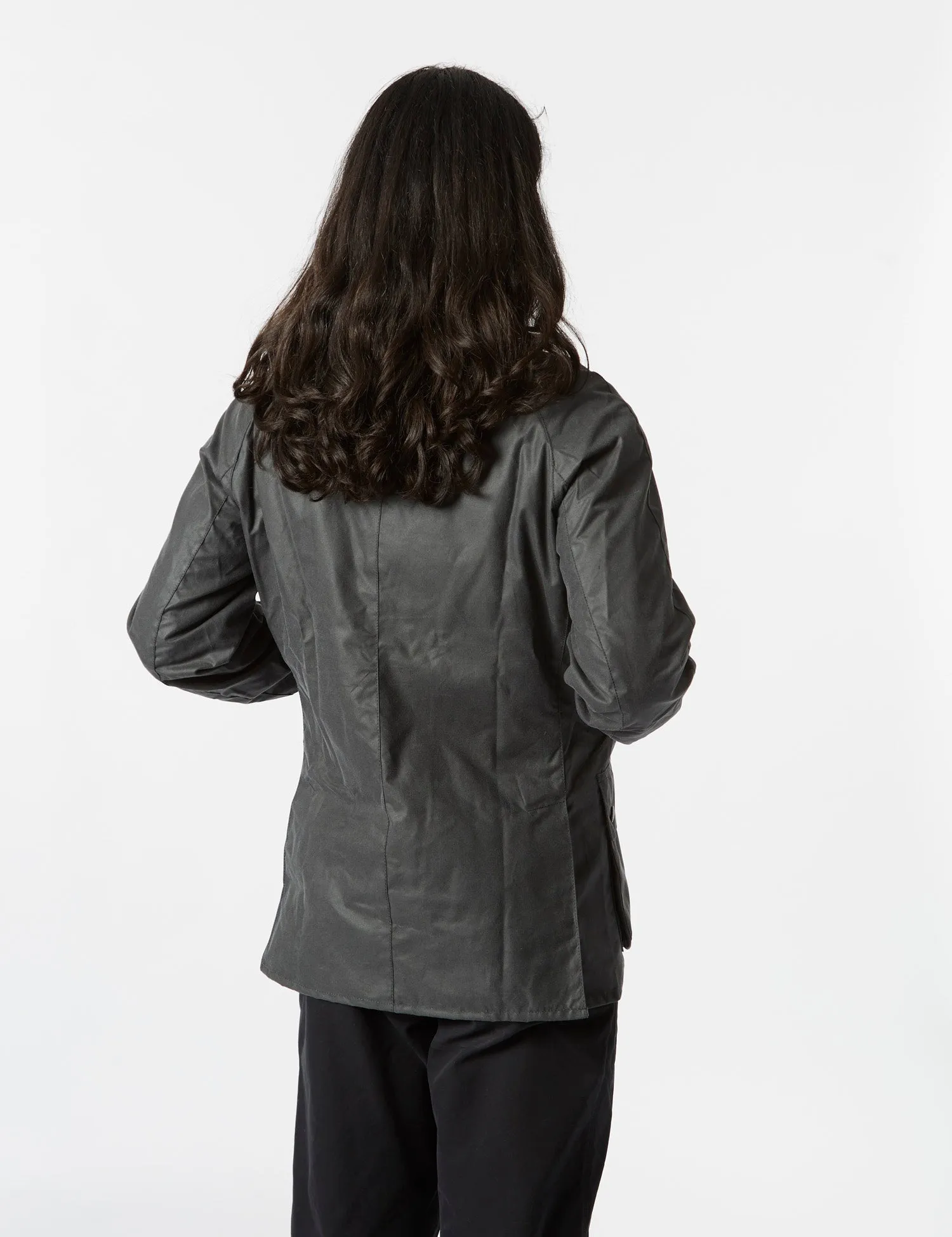 Barbour Ashby Wax Jacket - Grey/Classic