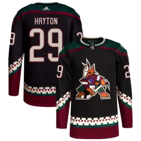 Barrett Hayton Arizona Coyotes adidas Home Primegreen Authentic Pro Jersey - Black