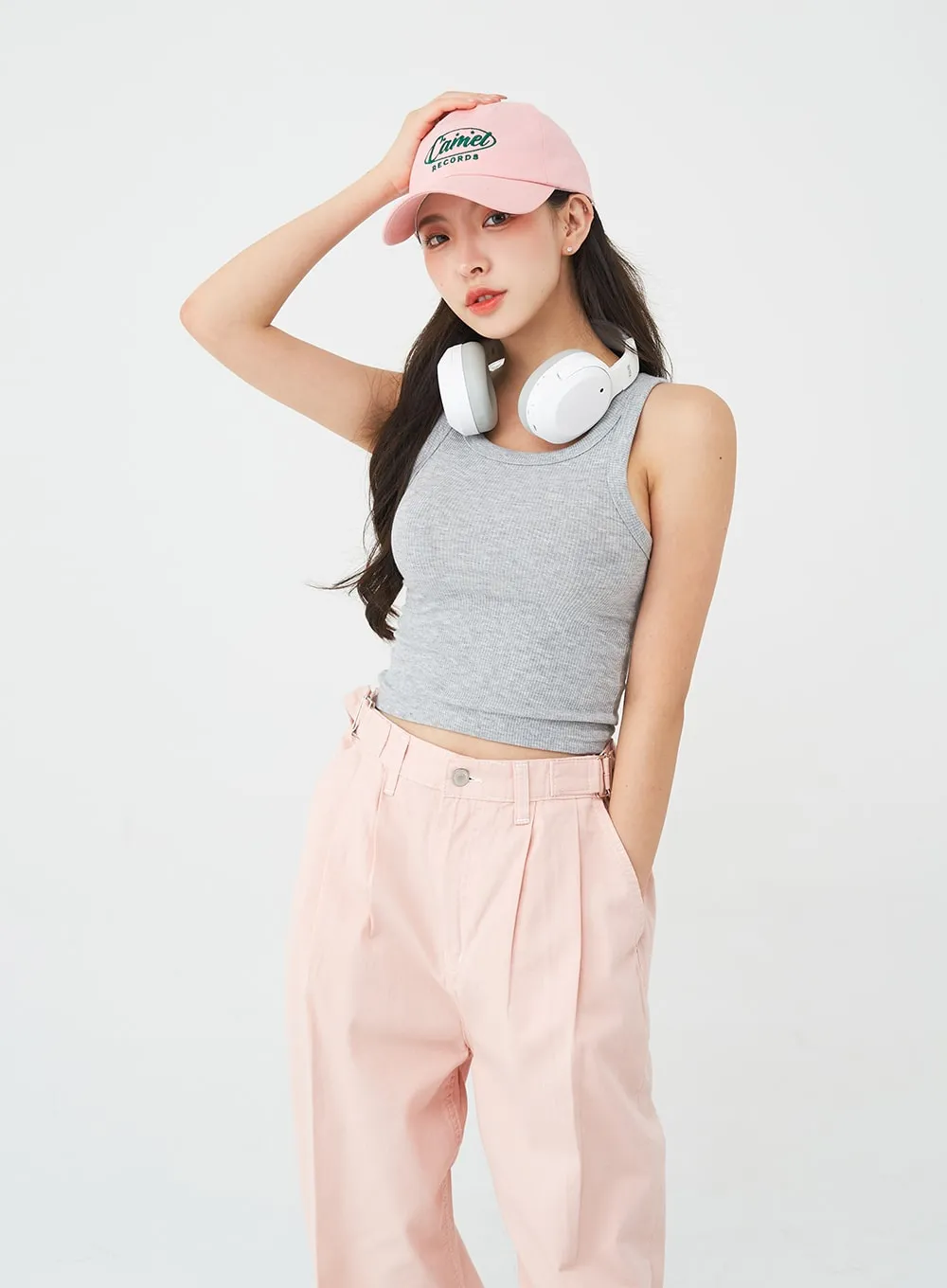 Basic Cropped Sleeveless Top BG10