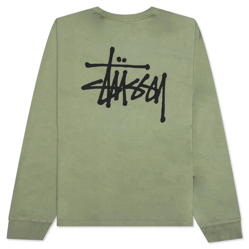 Basic Pigment Dyed L/S Tee - Artichoke