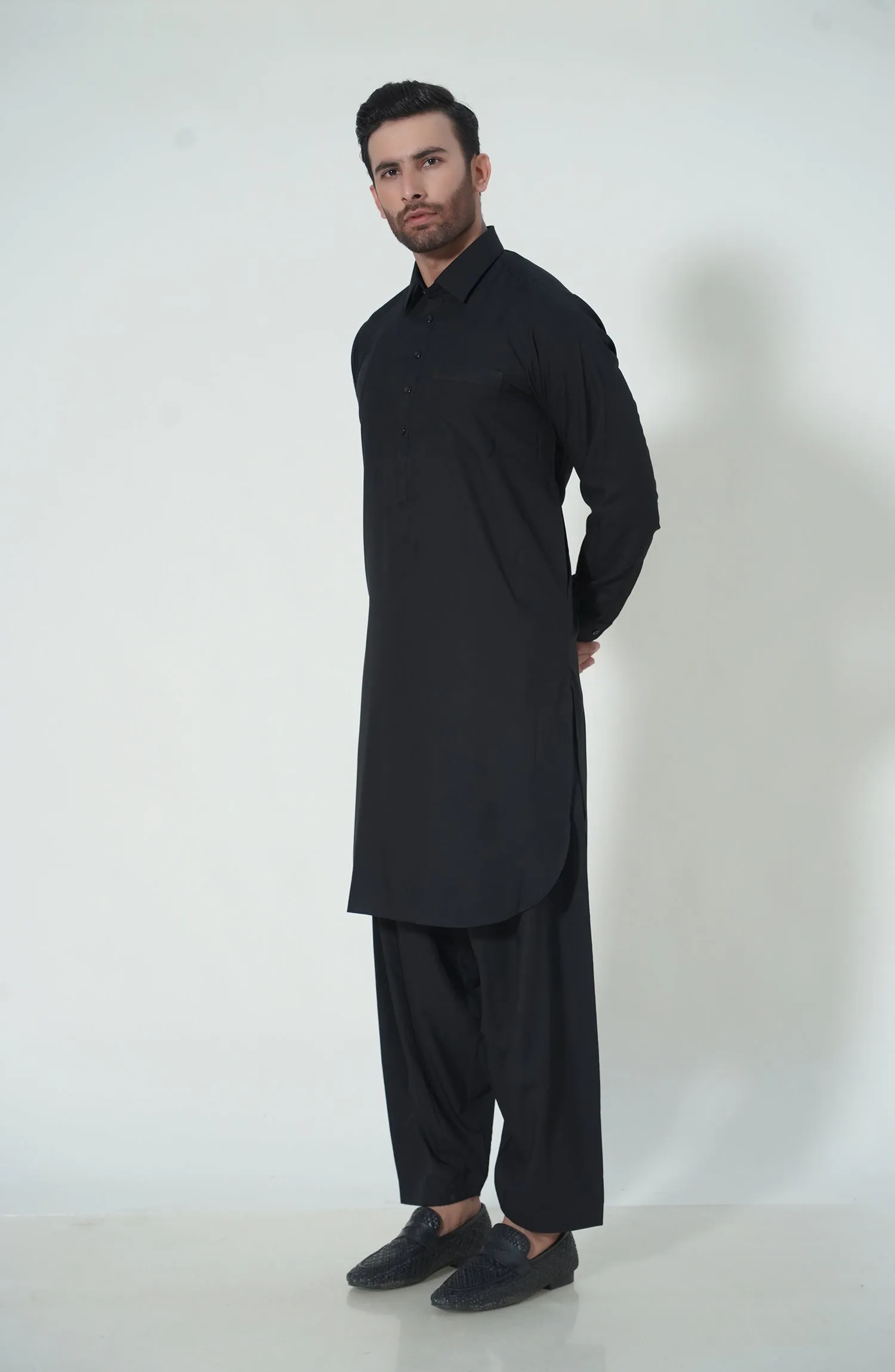 Basic Shirt Collar Shalwar Kameez