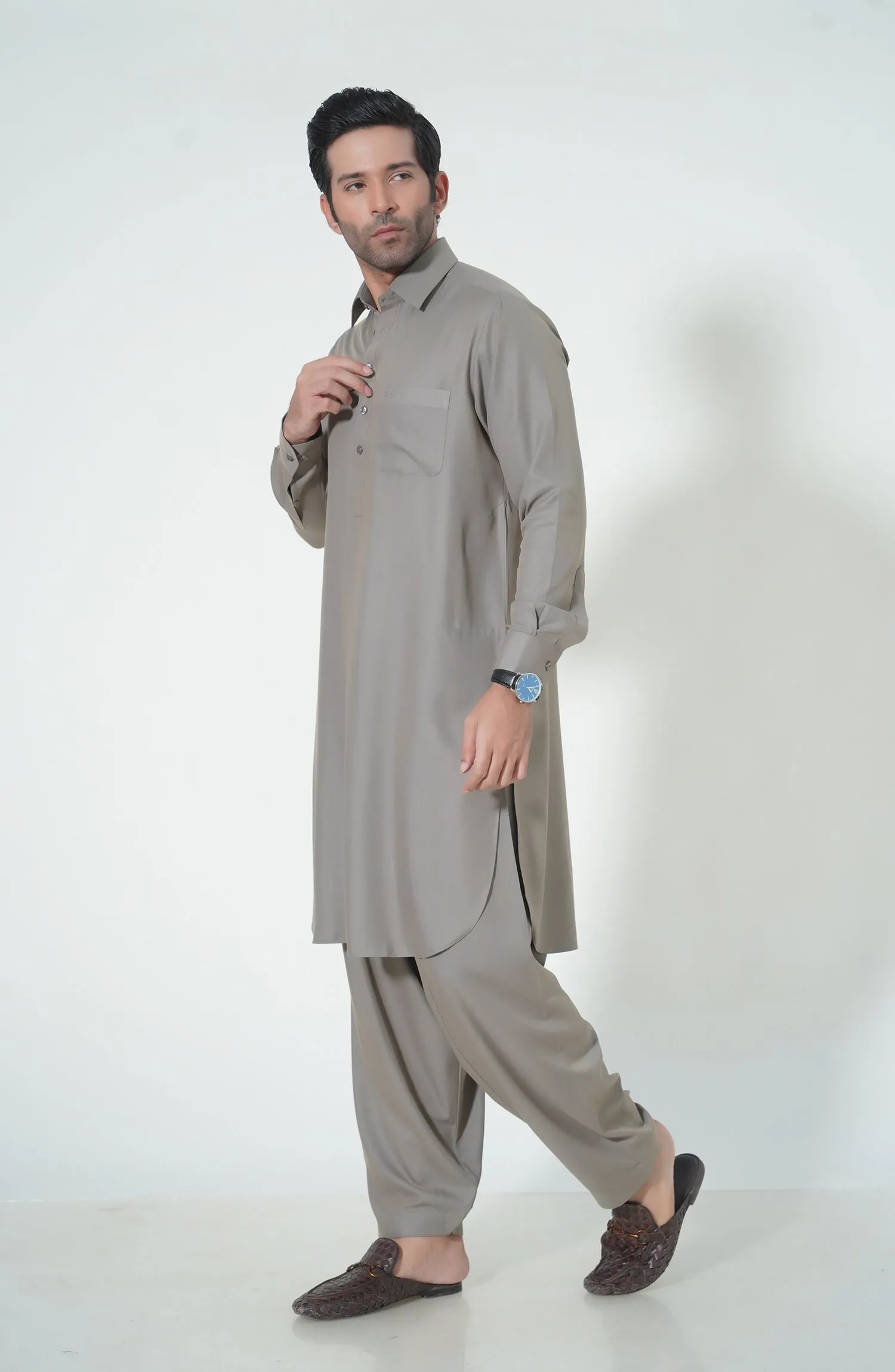 Basic Shirt Collar Shalwar Kameez