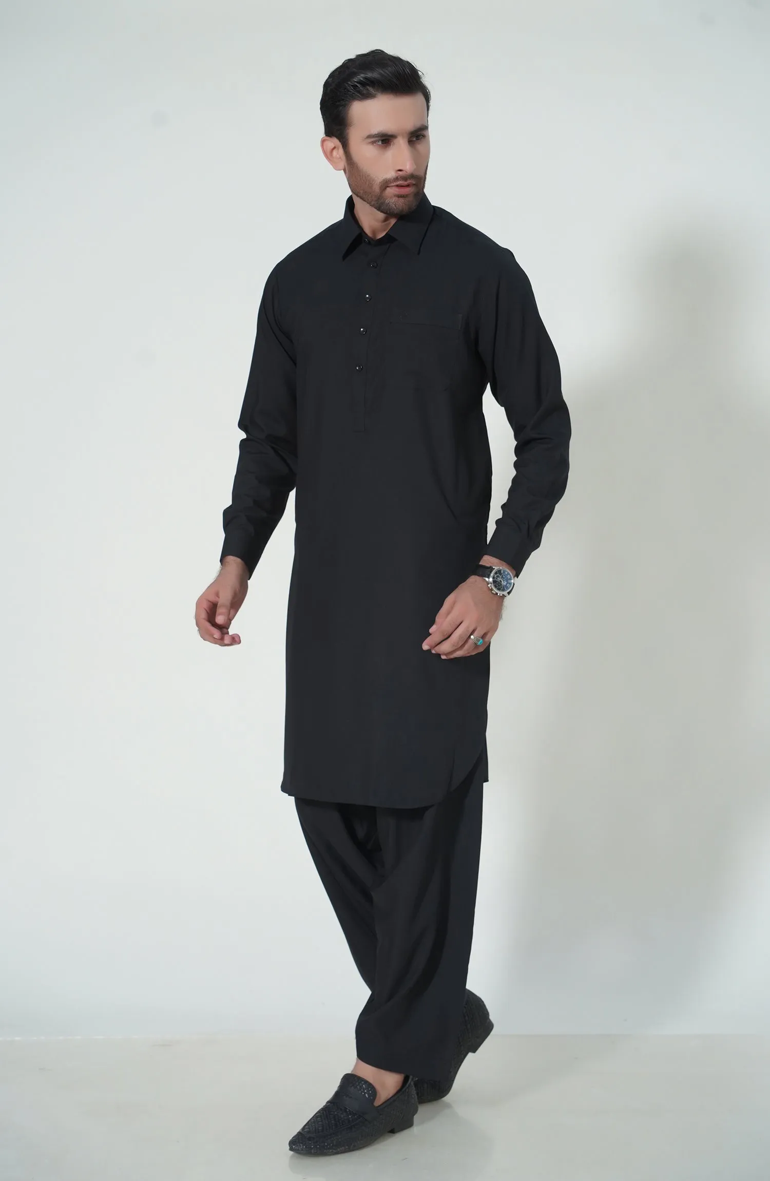 Basic Shirt Collar Shalwar Kameez