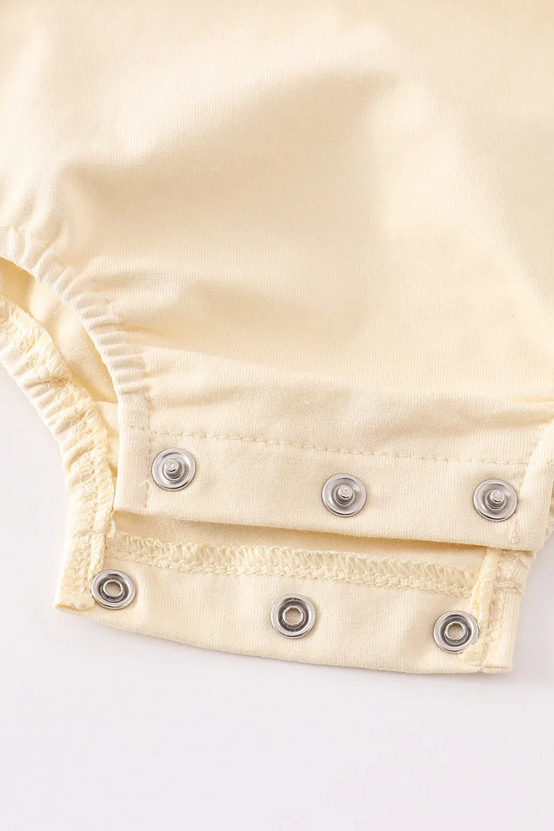 Beige blank basic t-shirt Adult Kids and baby bubble