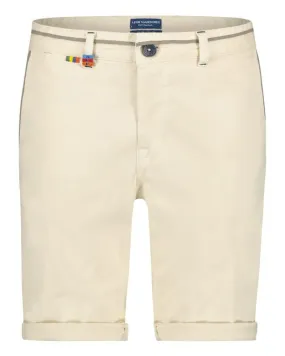 Bermuda Peached Twill Short - Off White