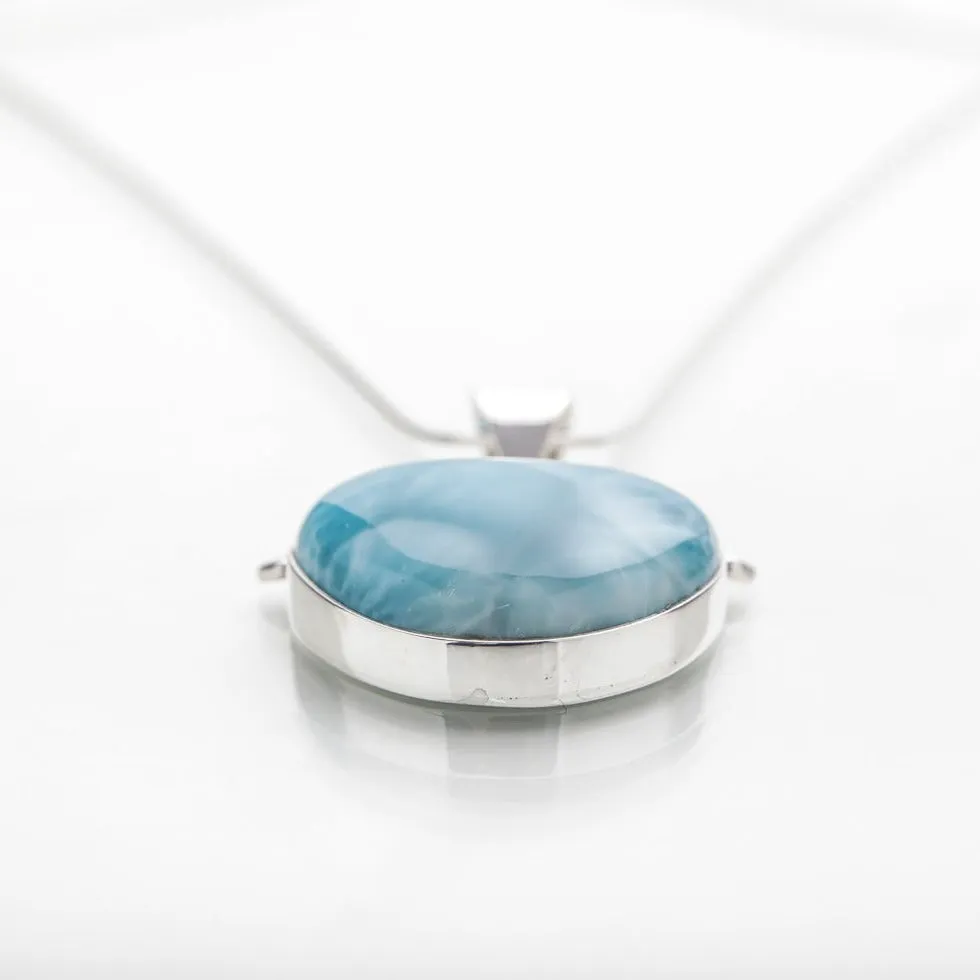 Blue Larimar Pendant, Asha