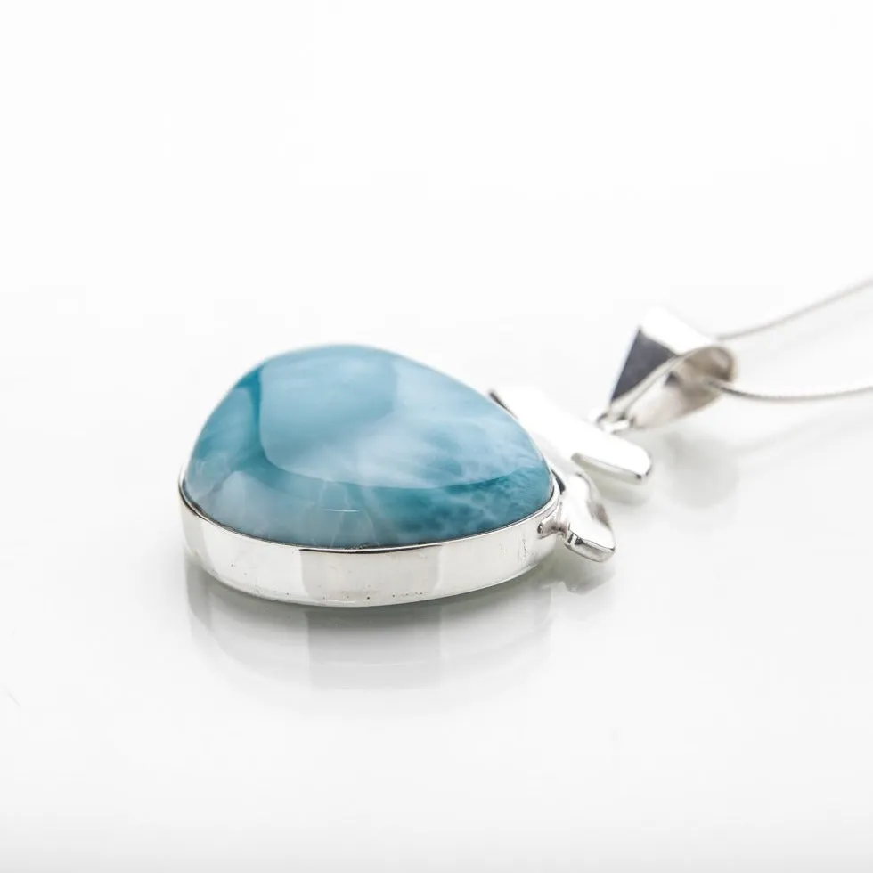 Blue Larimar Pendant, Asha