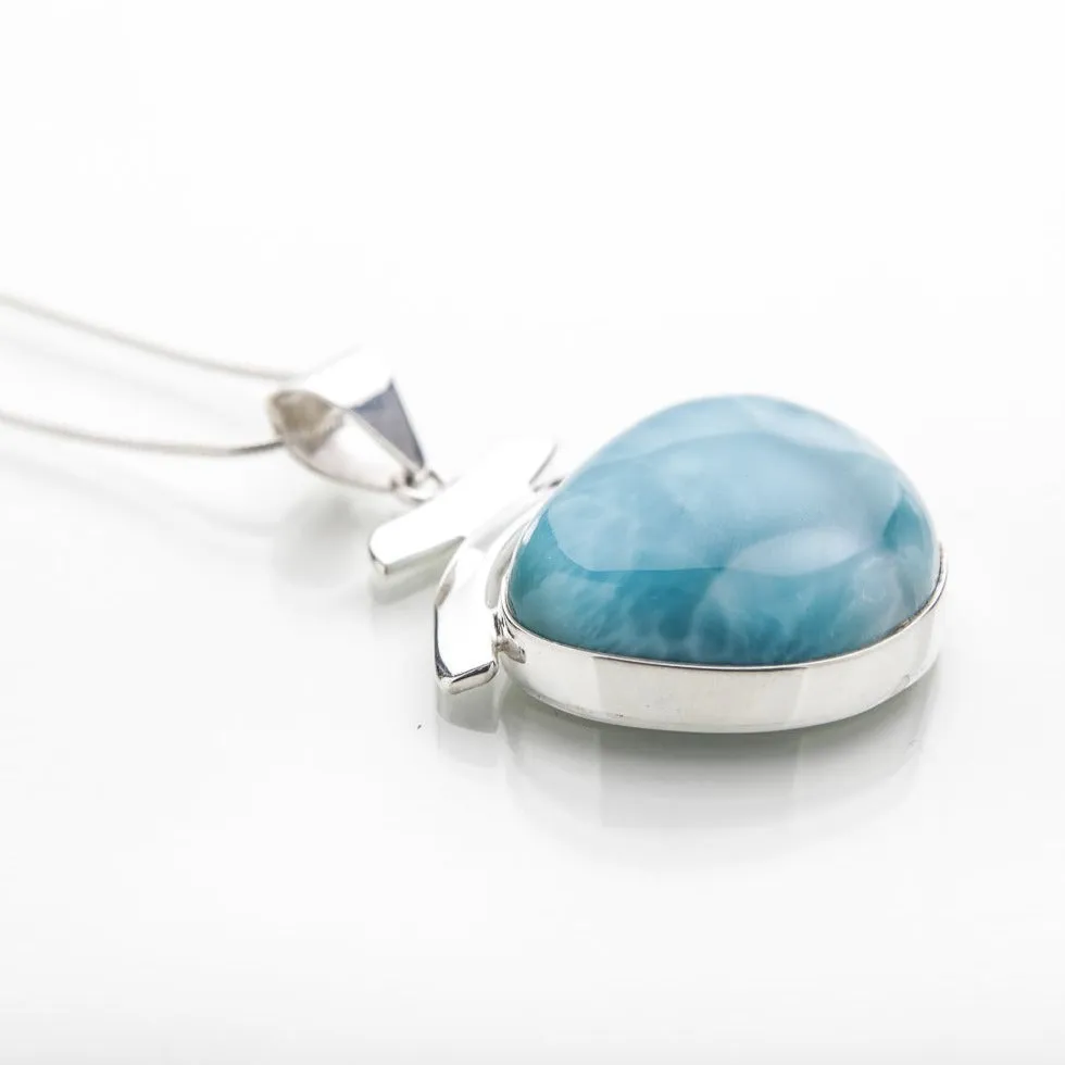 Blue Larimar Pendant, Asha