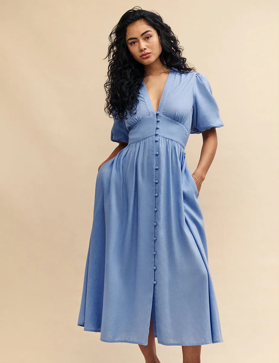 Blue Starlight Midi Dress