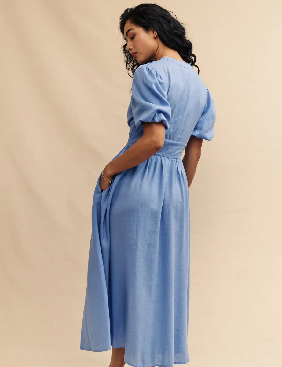 Blue Starlight Midi Dress