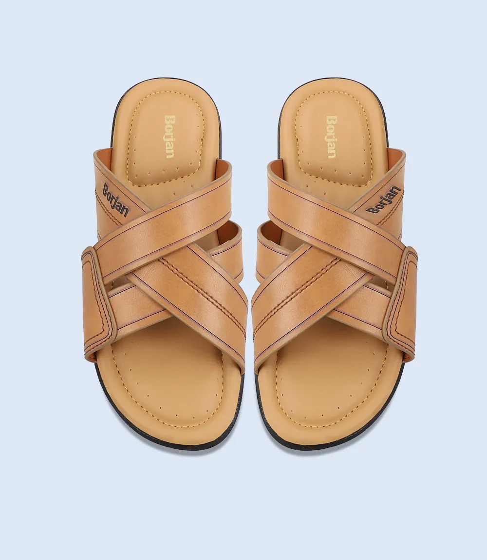 BM6069-TAN-Men Slipper