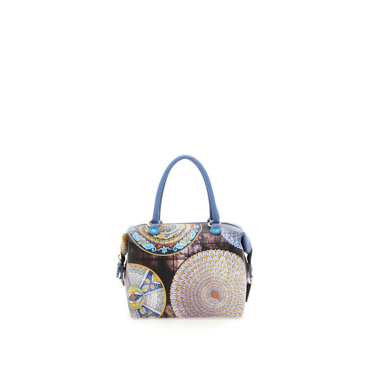 Borsa Donna a Mano con Tracolla GABS G3 PLUS Holiday in Pelle stampa Piatti Ravello Large