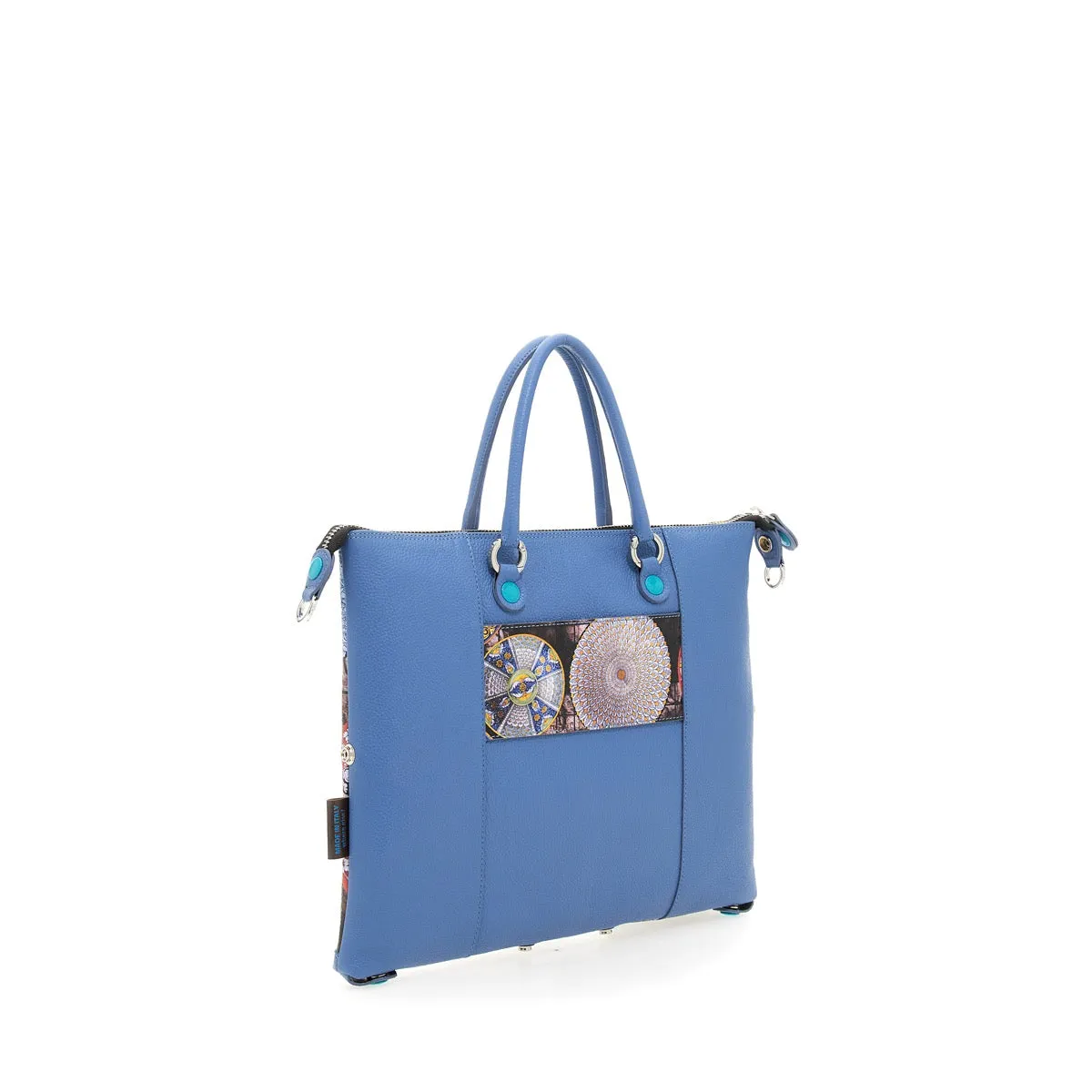 Borsa Donna a Mano con Tracolla GABS G3 PLUS Holiday in Pelle stampa Piatti Ravello Large