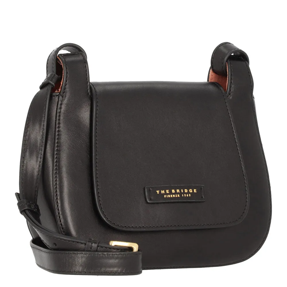 Borsa Donna a Tracolla THE BRIDGE in Pelle Nera linea Lucia