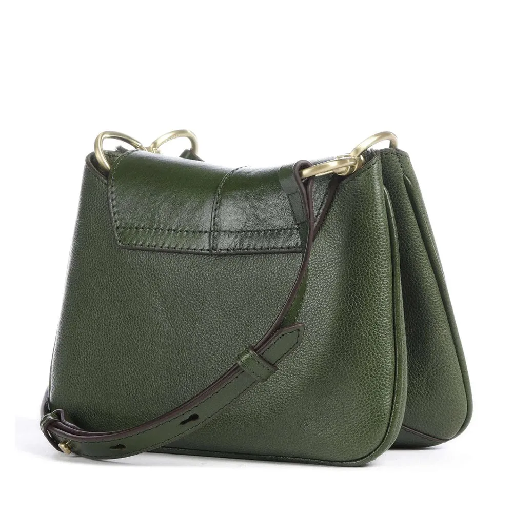 Borsa Donna Hobo a Spalla THE BRIDGE linea Elisabetta in Pelle Verde