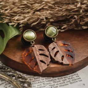 Bronze Monstera Leaf Plugs