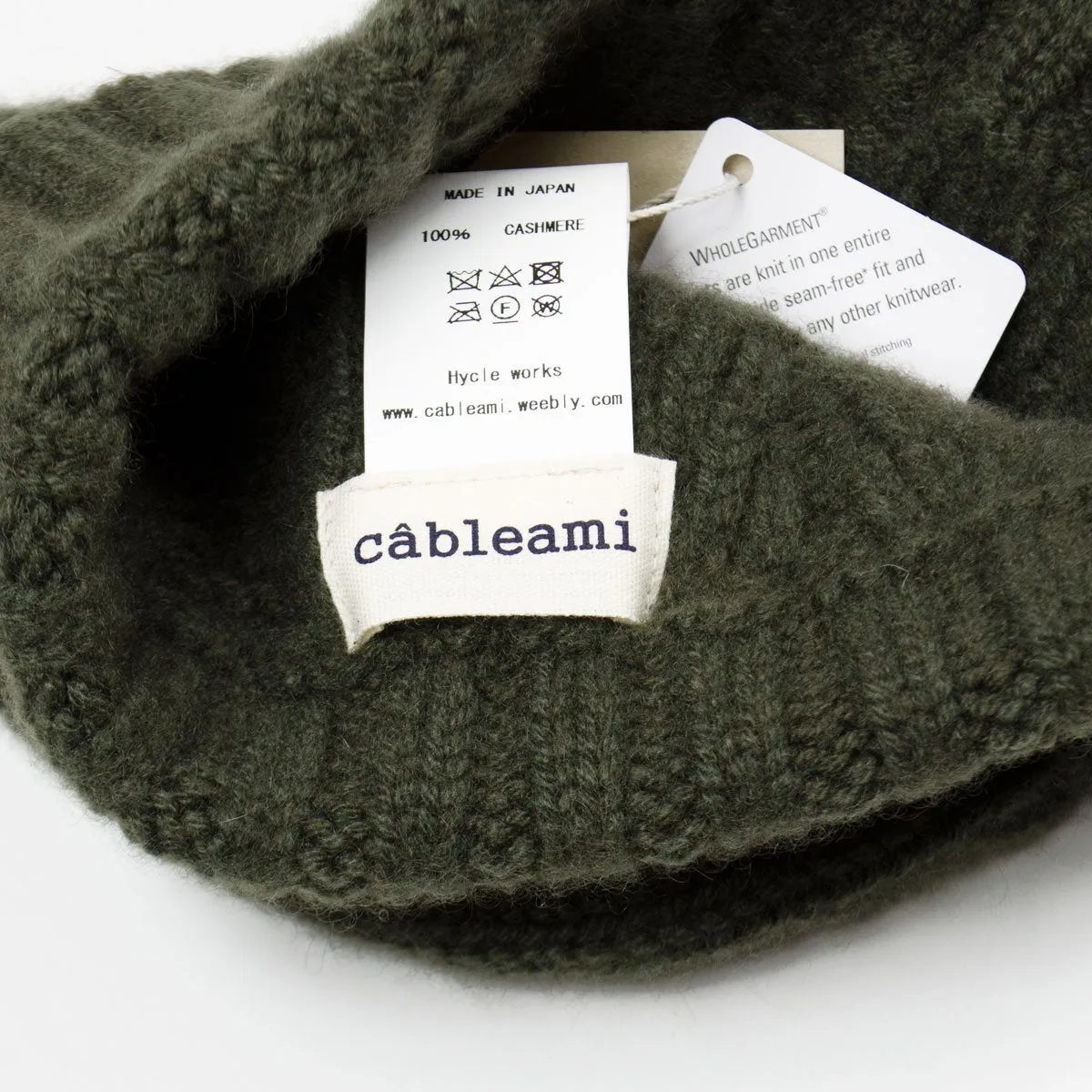 cableami - Cashmere Alan Beanie - Olive