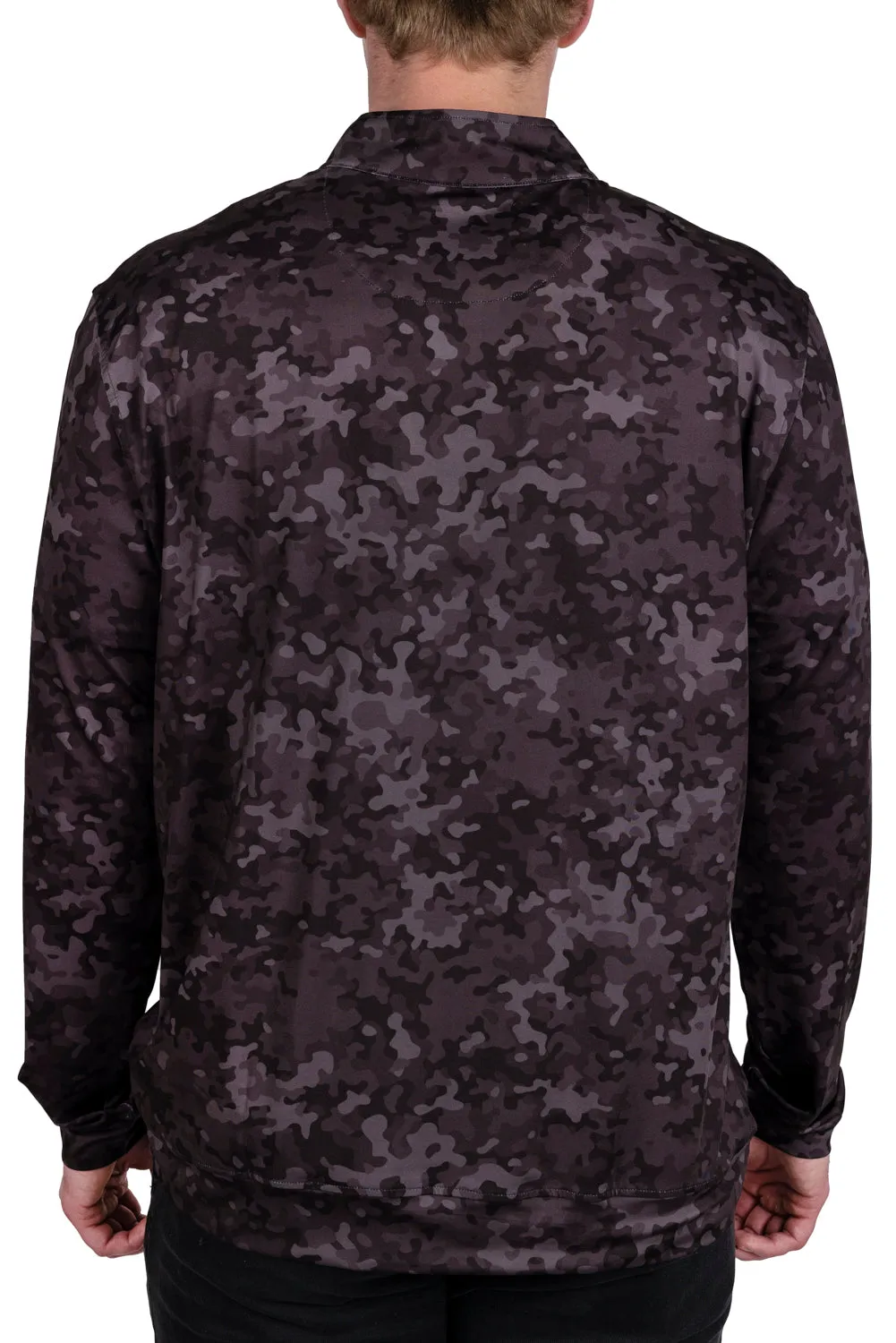 Camo Quarterzip - Black