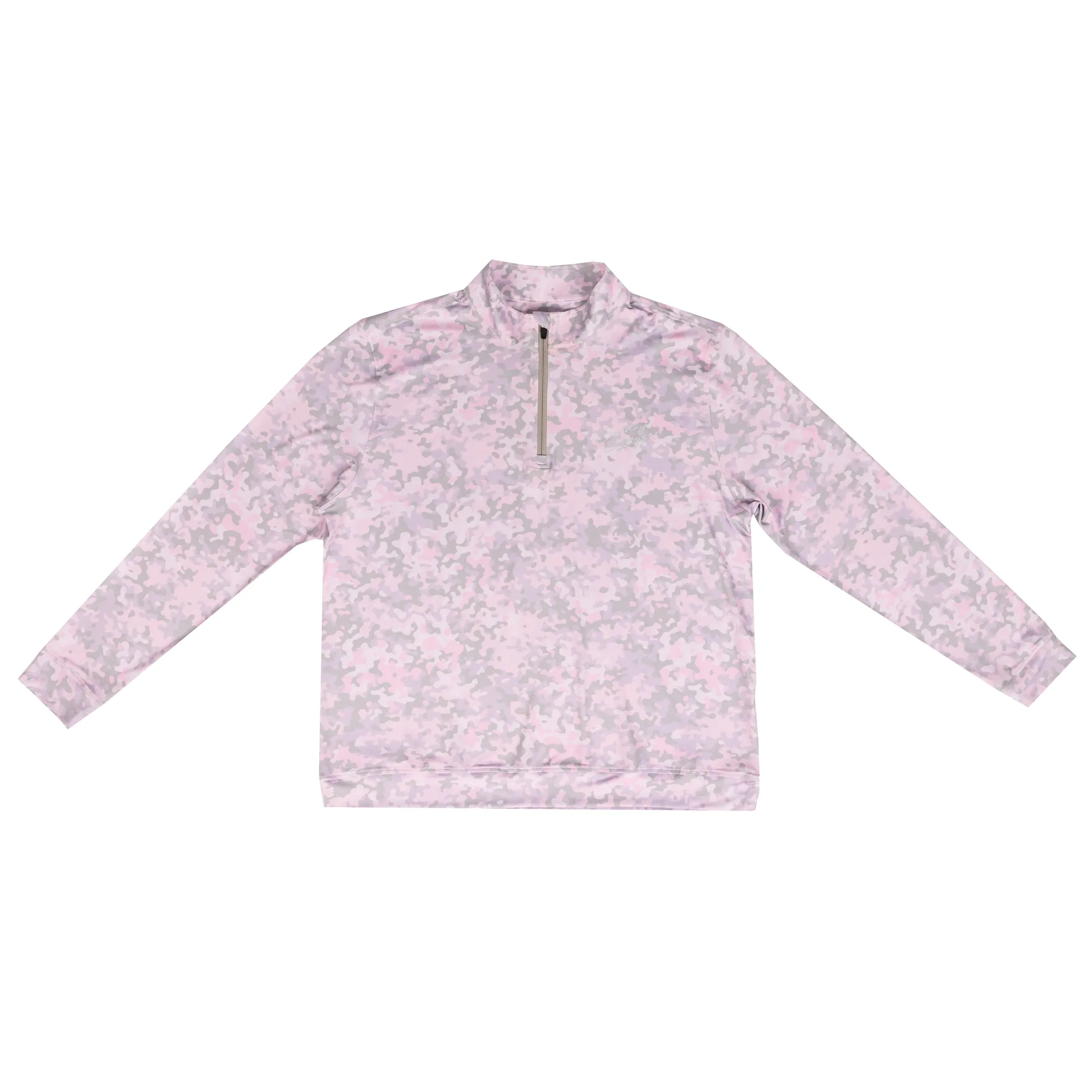 Camo Quarterzip - Pink