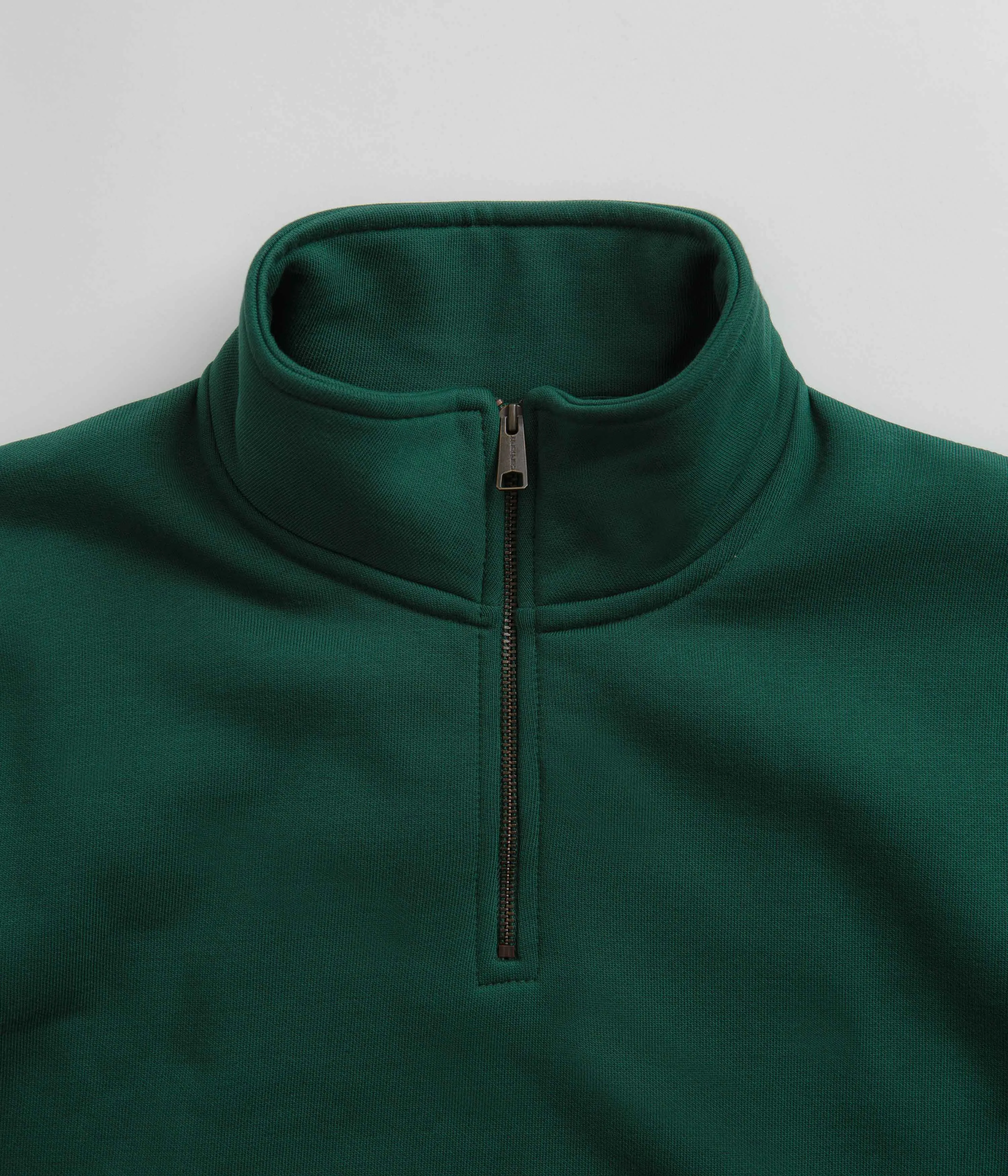 Carhartt Chase Zip Neck Sweatshirt - Chervil / Gold