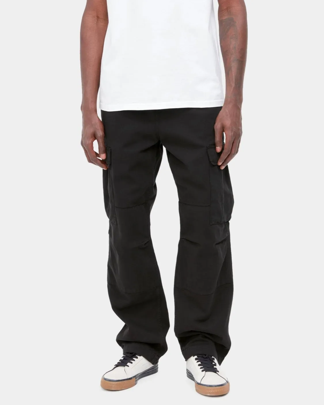 CARHARTT WIP Regular Cargo Pant Black Garment Dyed