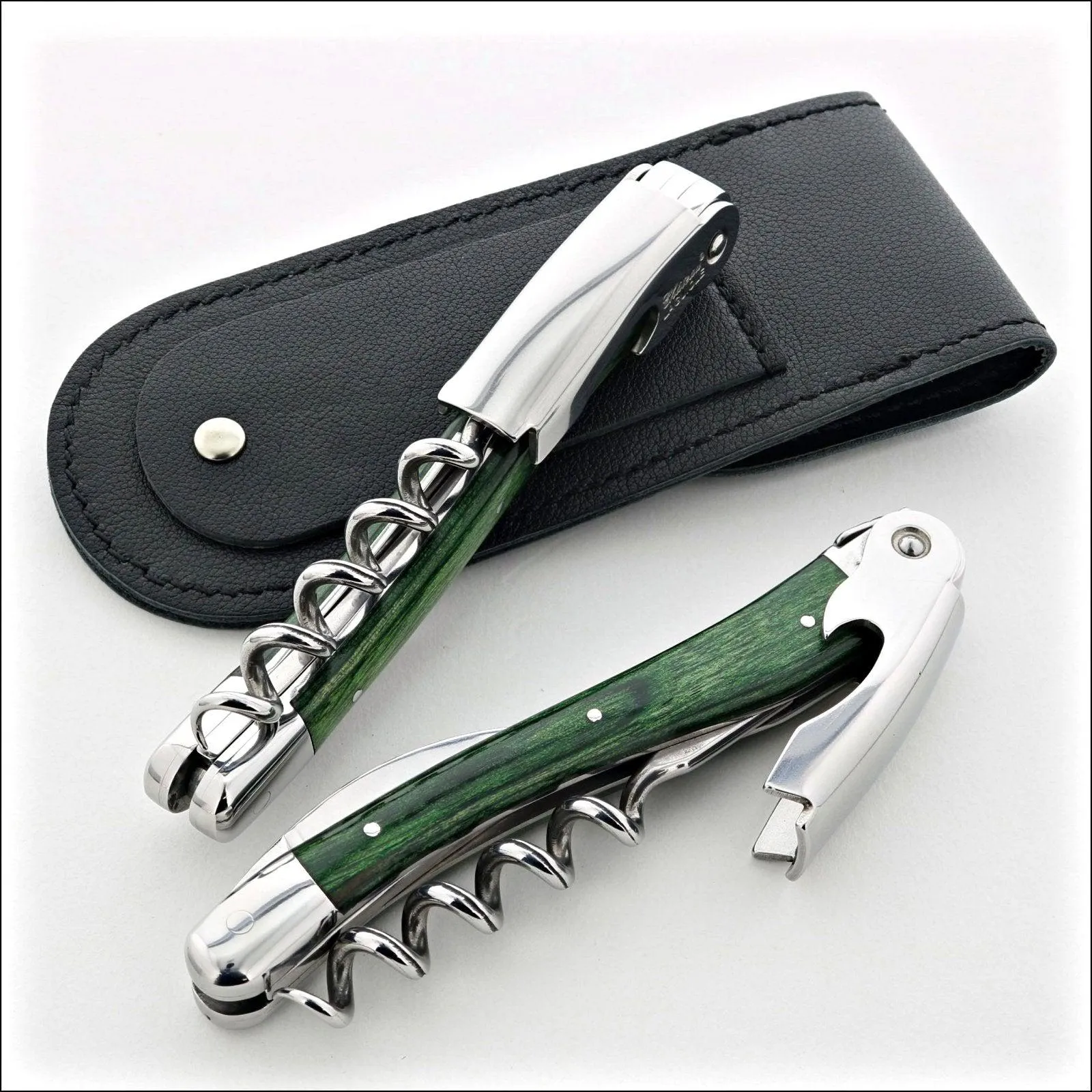 Chateau Laguiole Classic Green Stamina Corkscrew