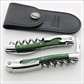 Chateau Laguiole Classic Green Stamina Corkscrew