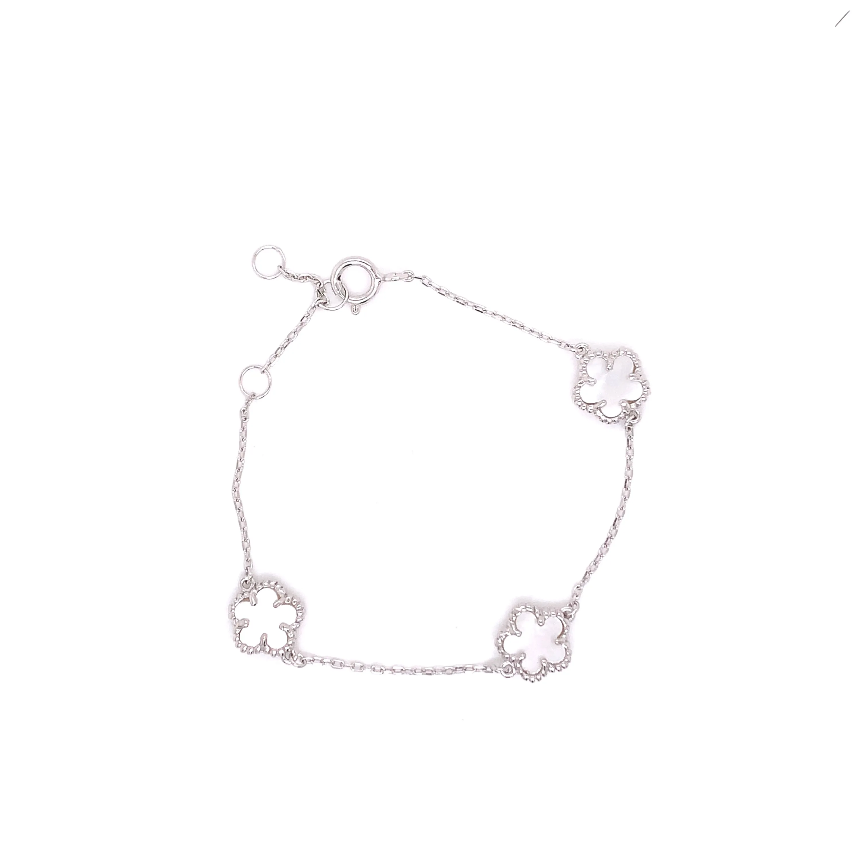 Children's Mother of Pearl Flower Bracelet