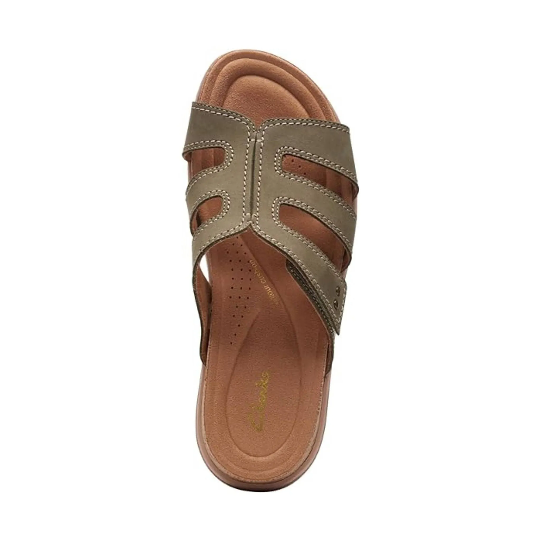 Clarks Women's Yacht Coral Sandal - Olive