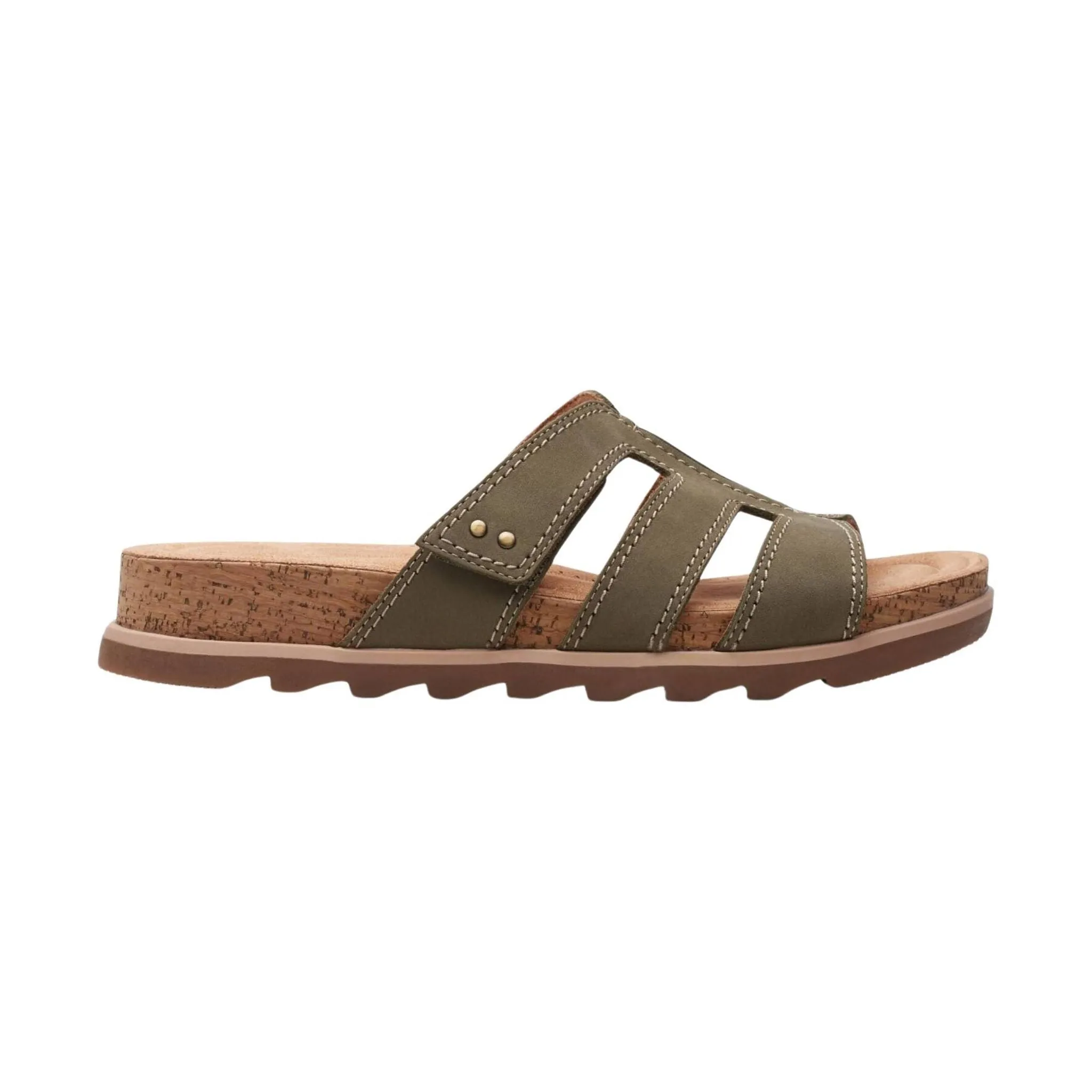 Clarks Women's Yacht Coral Sandal - Olive