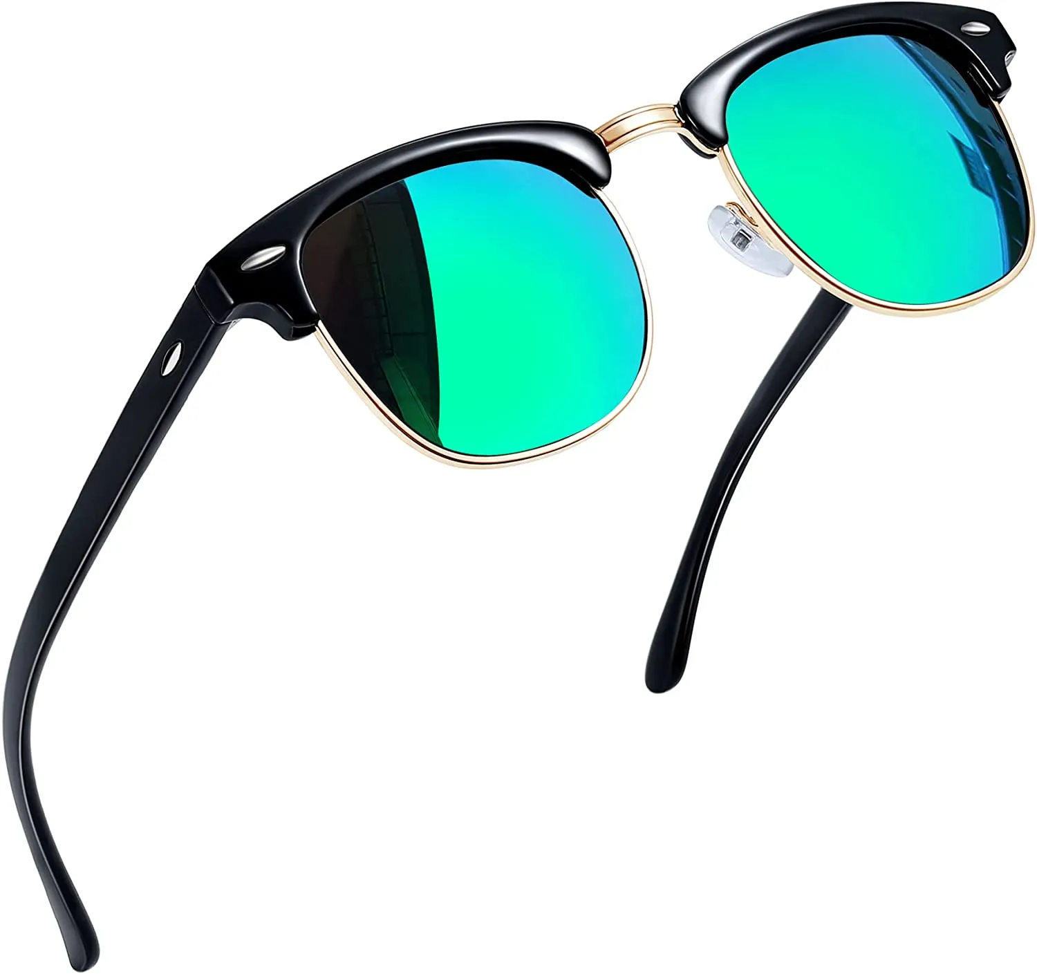 Classic Half Frame Sun Glasses with UV Protection & Polarized