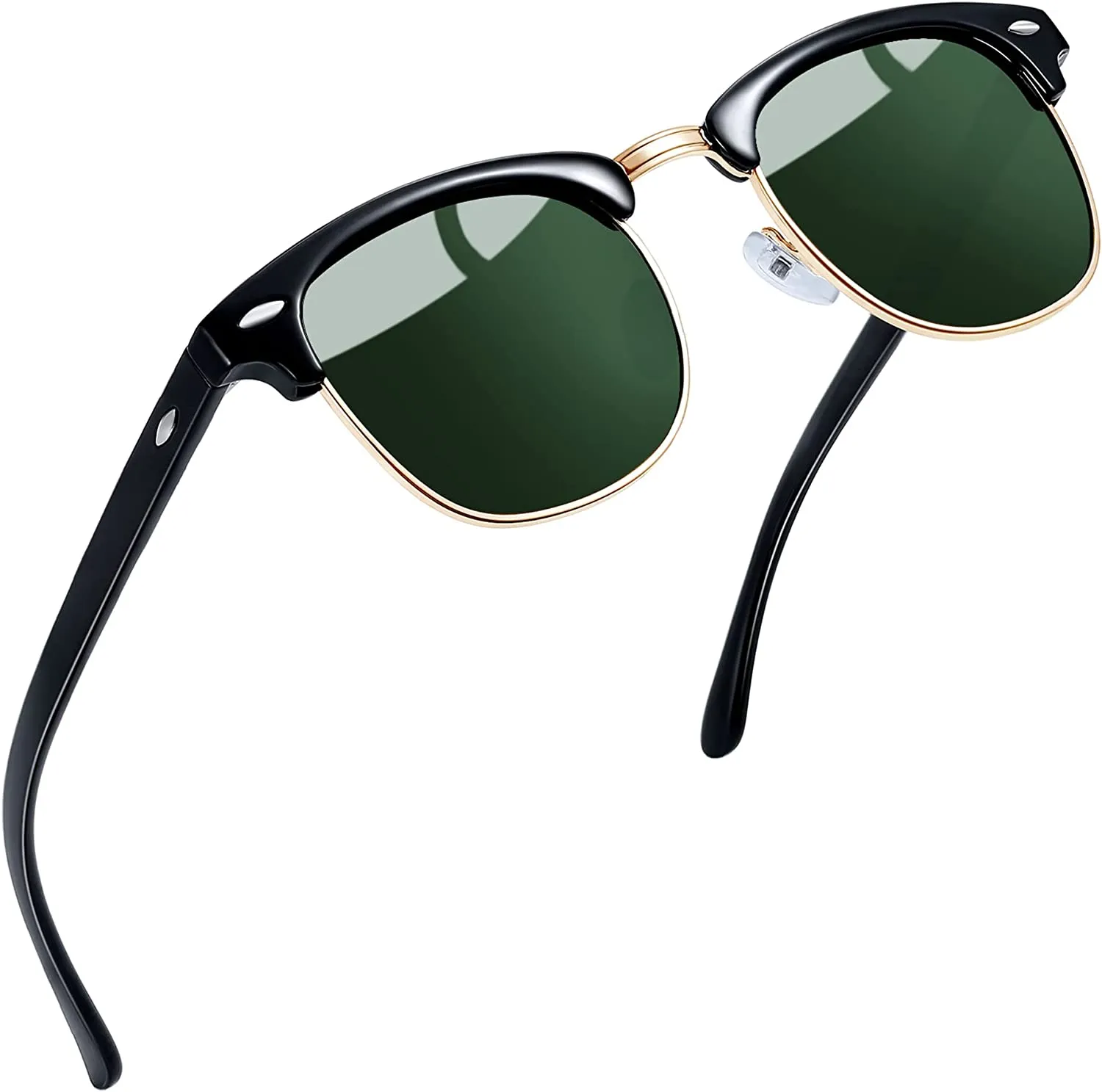 Classic Half Frame Sun Glasses with UV Protection & Polarized