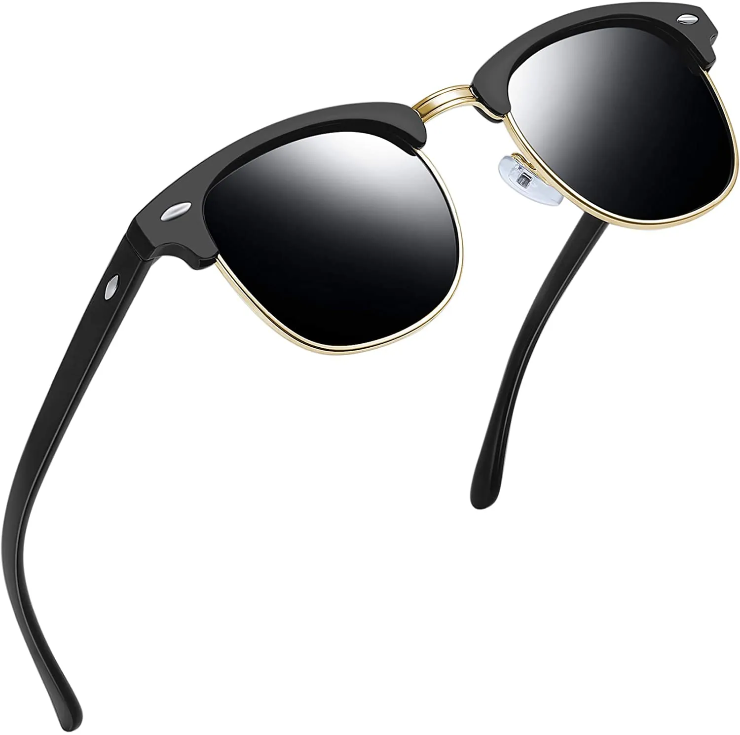 Classic Half Frame Sun Glasses with UV Protection & Polarized